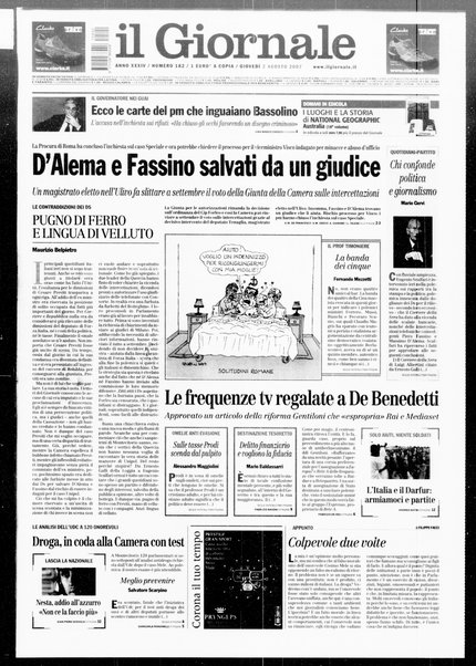 Il giornale : quotidiano del mattino